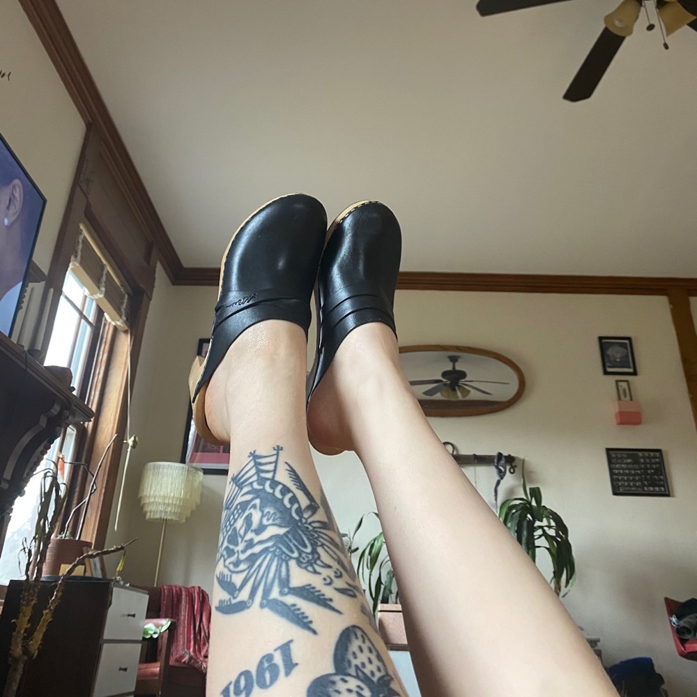 L.L. Bean Wooden Clogs size 6.5